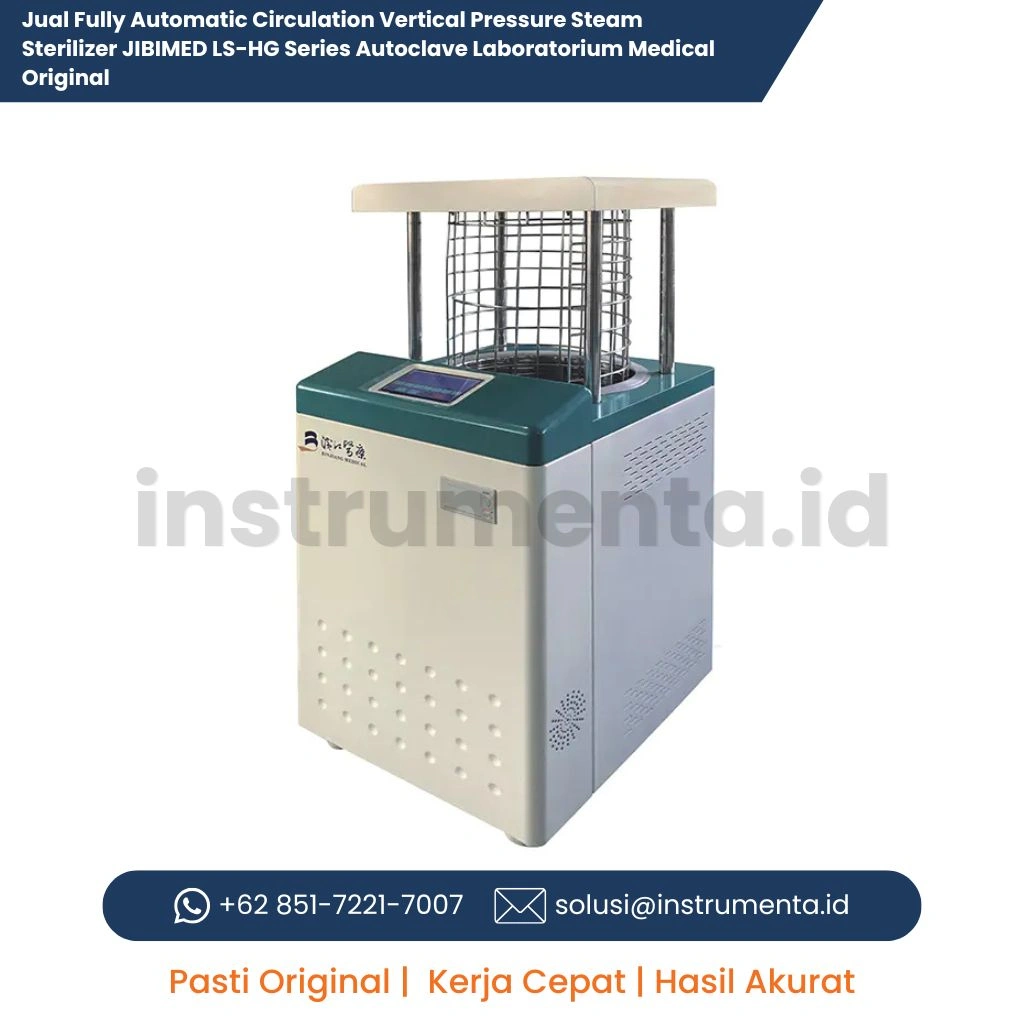 Jual Fully Automatic Circulation Vertical Pressure Steam Sterilizer JIBIMED LS-HG Series Autoclave Laboratorium Medical Original
